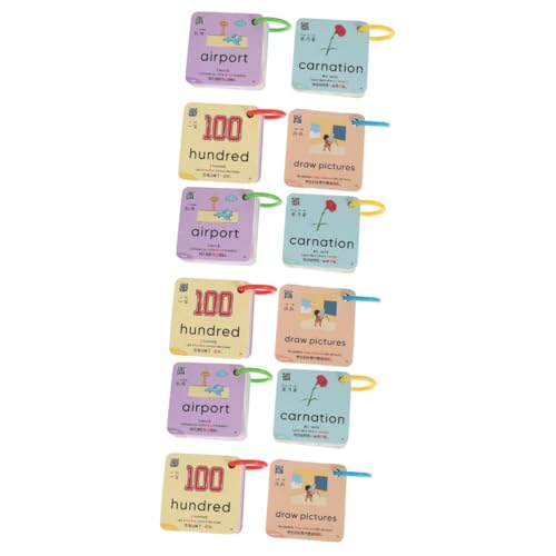 UPKOCH 3 Sätze Farbkarte Buchstaben-Matching-Spiel Lernspielzeug für Babys rätselkarten karteikarten englisch Spielzeuge Kinderspielzeug Karten mit englischen Buchstaben Wörter Lernkarten von UPKOCH