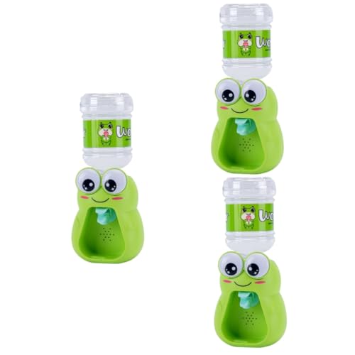 UPKOCH 3 Sätze Frosch-trinkbrunnen Kreativer Wasserbrunnen Kreativer Trinkbrunnen Frosch Spielzeug Wasserfontäne Simulieren Froschspielzeug Spielzeuge Haushaltsgeräte Abs Kind Mini von UPKOCH