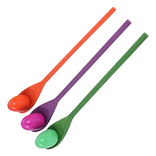 UPKOCH Löffelrennen-spielsets Für Kinder 3-in-1-holzspielzeugset – Trainingstool Für Die Sensorische Integration – Balance-brettspiele Für Kleinkinder Und Kinder von UPKOCH
