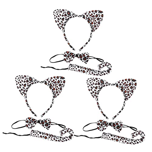 UPKOCH 3 Sätze Katzenohren Haarschmuck Set mit Fliege und für Tierkostüm für Halloween und Karneval für Partys und Cosplay für Jungen und Mädchen Teilig Weiße Leopardenmuster UPKOCH 3 Sätze Katzenohren Haarschmuck Set mit Fliege und für Tierkostüm für Halloween und Karneval für Partys und Cosplay für Jungen und Mädchen Teilig Weiße Leopardenmuster von UPKOCH
