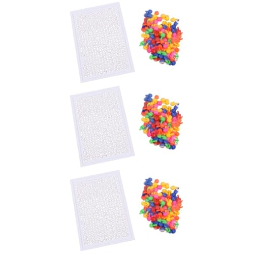 UPKOCH 3 Sätze Kinderpuzzle Steckbrett Nagel Pilz-Puzzle Heringe Puzzlespiel Pilz Entwicklungsspielzeug Pilzpflöcke pädagogisches für Zufällige Farbe von UPKOCH