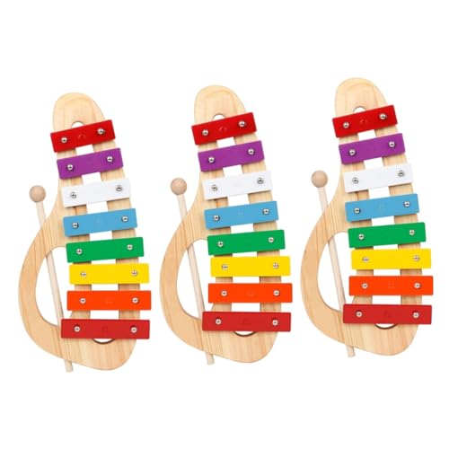UPKOCH 3 Sätze Oktave Handpercussion Kinder holzspielzeug musikinstrumente Instrumentenspielzeug für Kleinkinder Spielzeug zum Musiklernen Spielzeuge Kinderspielzeug Schlaginstrument von UPKOCH