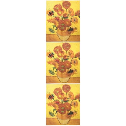 UPKOCH 3 Sätze Sonnenblumen-Puzzle Rätsel für Erwachsene kognitives Spielzeug für Kinder Party-Puzzle-Spielzeug Kinder rätsel Papierrätsel Cartoon-Rätsel Haushalt von UPKOCH