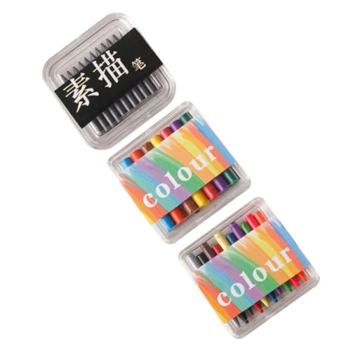 UPKOCH 3 Schachteln Puppenhaus Buntstifte Puppenhaus Buntstifte Buntstifte Puppen Miniatur Buntstifte Mini Buntstifte Bleistift Für Puppen Bunte Buntstifte von UPKOCH