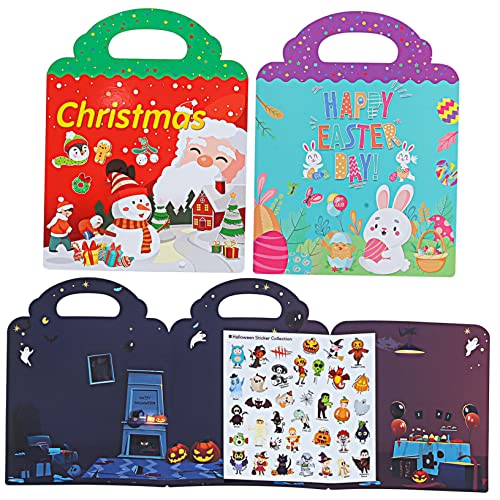 UPKOCH Stickerbuch Für Kleinkinder 3 Sets Mit Festival-Themen-stickerbüchern Wiederverwendbare Sticker UPKOCH Stickerbuch Für Kleinkinder 3 Sets Mit Festival-Themen-stickerbüchern Wiederverwendbare Sticker von UPKOCH