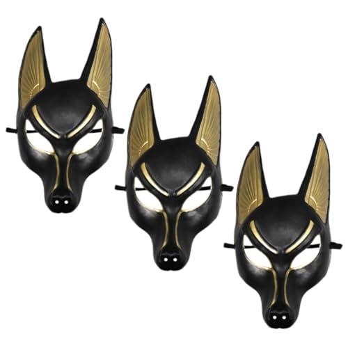 UPKOCH 3 Stück Ägyptische Anubis Maske Realistische Halloween Kostüm Maske für Erwachsene Wiederverwendbar und Themenpartys UPKOCH 3 Stück Ägyptische Anubis Maske Realistische Halloween Kostüm Maske für Erwachsene Wiederverwendbar und Themenpartys von UPKOCH