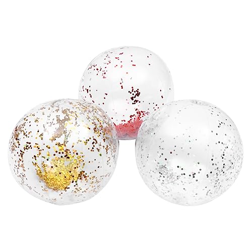 UPKOCH 3 Stück Aufblasbare Strandbälle aus PVC Glitzernde Sequin Strandspielzeuge für Sommeraktivitäten Große Bunte Wasserbälle für Erwachsene UPKOCH 3 Stück Aufblasbare Strandbälle aus PVC Glitzernde Sequin Strandspielzeuge für Sommeraktivitäten Große Bunte Wasserbälle für Erwachsene von UPKOCH