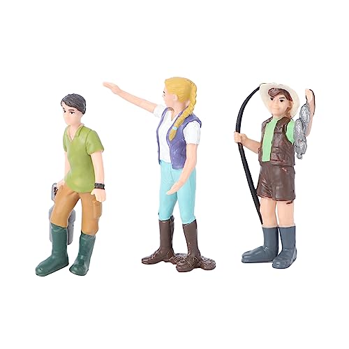 UPKOCH 3 Stück Charakter Sandtisch Modell Modelle Figuren Modell Zarte Farm Figur Simulation Farm Charaktere Farm Charaktere Schmuck Farm Charakter Modell Farm Puppe Ornament PVC von UPKOCH