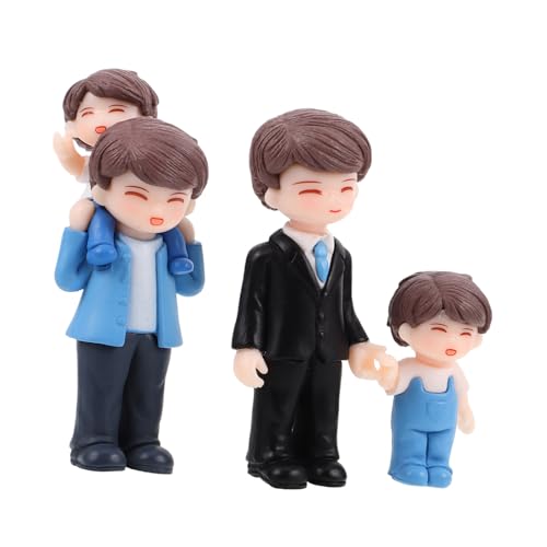 UPKOCH 3 Stück DIY Harz Vater Sohn Figur Miniatur Ornament Mikro Landschaft Dekoration Desktop Ornament Wohnzimmer Ornamente UPKOCH 3 Stück DIY Harz Vater Sohn Figur Miniatur Ornament Mikro Landschaft Dekoration Desktop Ornament Wohnzimmer Ornamente von UPKOCH