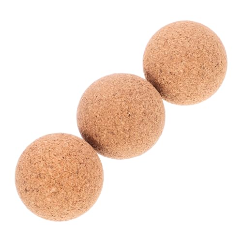 UPKOCH 3 Stück Fußballkorken Ball Auf Den Tisch Fußballtischspiel Ersatzfußballbälle Verschleißfester Holzkicker Tischfußball Tischfußball Foosballball Tischfußballspiel Hölzern von UPKOCH