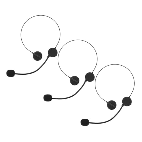 UPKOCH 3stücke Cosplay Mikrofon Kopfhörer Zubehör Dekorative Fake Headset Für Kostümparty Leichtes Und Bequemes Kostüm Accessoire Für Musikliebhaber Und Cosplay-enthusiasten von UPKOCH