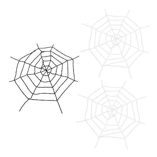 UPKOCH 3 Stück Halloween Requisiten Spinnennetz Aktion Spiderweb Halloween Spinnen Halloween Spider Spiders Web Spider Web Decoration spinnennetze Partyzubehör Plüschgarn von UPKOCH