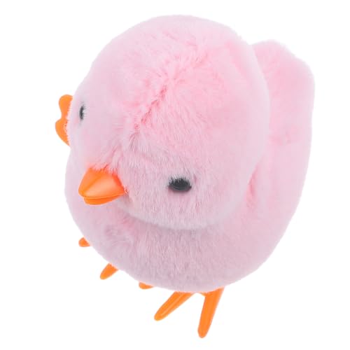 UPKOCH 3 Stück Hüpfendes Hühnerspielzeug Aufziehspielzeug Für Tierspielzeug Cartoon-Tier-Design- Simulation Aufziehspielzeug Aufgeben Kinderspielzeug Plüsch Rosa von UPKOCH