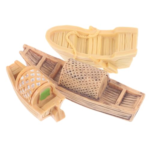 UPKOCH Kleiner Boot Dekorationen 3 Stücke Vintage Harz Modell Fischerboot Satz für Puppenhaus und Mikro Landschaftsdeko UPKOCH Kleiner Boot Dekorationen 3 Stücke Vintage Harz Modell Fischerboot Satz für Puppenhaus und Mikro Landschaftsdeko von UPKOCH