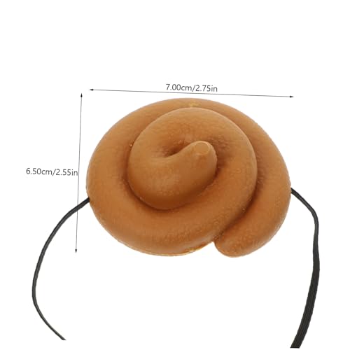 UPKOCH 3 Stück Lustige Poop Form Partyhüte Realistische Simulation Weiches Material Neuartige Verkleidungskappen für Erwachsene für Karneval Fasching und Geburtstagsspiele von UPKOCH