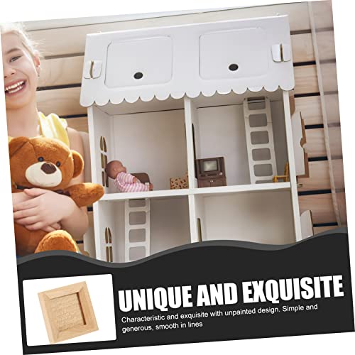 UPKOCH 3 Stück Mini Bilderrahmen Teilig aus Holz DIY Puppenhaus Dekoration Kleine Offene Rahmen für Mikro Landschaften Handgefertigte Mini Foto Modelle Vielseitig für Bastelprojekte und von UPKOCH