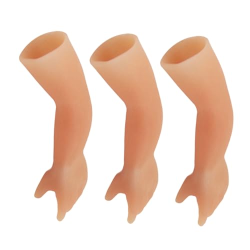 UPKOCH 3 Stück Mini Hände Fingerpuppen Teilig Realistisch Gefärbte Fake Hand für Partytricks Halloween Gimmicks und Witzige Streichspielzeuge Kompakte als Party Favors und von UPKOCH