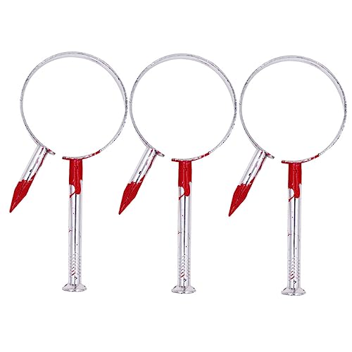 UPKOCH 3 Stück Nagel durch den Kopf Halloween Dekoration Halloween-Dekoration Halloween Props halloweendeko Horror Costume Nagel durch Kopfstütze Nagel Stirnband Halloween- rot von UPKOCH