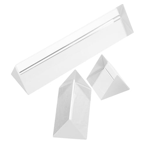 UPKOCH 3 Stück Optischer Lehre Prisma optische Prismen aus Glas dreieckiges Prisma aus optischem Glas Optischer Experimentierkasten Fotografie mit Dreiecksprismen Kristall Transparent UPKOCH 3 Stück Optischer Lehre Prisma optische Prismen aus Glas dreieckiges Prisma aus optischem Glas Optischer Experimentierkasten Fotografie mit Dreiecksprismen Kristall Transparent von UPKOCH