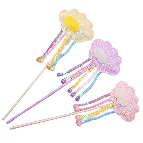 UPKOCH Fee Prop Kit 3 Stücke Wolke Fee Spielzeug Mit Quaste Für Mädchen Geburtstag Party Supplies Rolle Spielen von UPKOCH