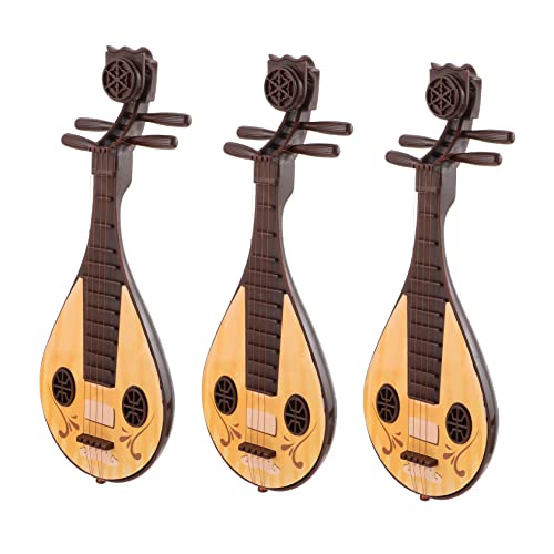 UPKOCH Exquisite Miniatur-pipa-Requisiten 3 Stück Mini-Musikinstrument-Modell Baby-Laute Miniatur-antikes Instrument Für Miniatur-Landschaft von UPKOCH