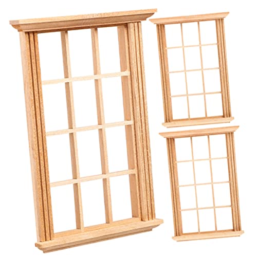 UPKOCH 3 Stück Puppenhaus Zubehör Detailreiche Langlebige Mini Fensterrahmen für DIY Puppenmöbel Kreatives Bastelspielzeug UPKOCH 3 Stück Puppenhaus Zubehör Detailreiche Langlebige Mini Fensterrahmen für DIY Puppenmöbel Kreatives Bastelspielzeug von UPKOCH