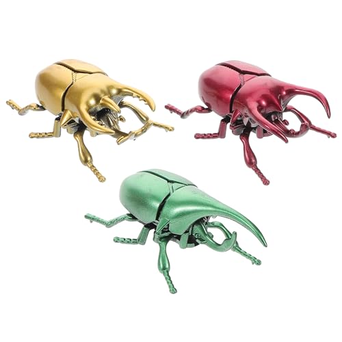 UPKOCH 3 Stück Realistische Modelle für Streiche und Partys Lebensnahe Insekten Spielzeuge Gold Grün und Rot Kreative Dekoration für Garten von UPKOCH