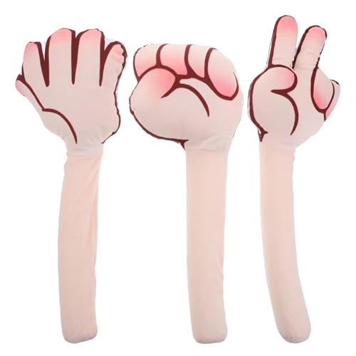 UPKOCH 3 Stück Schere-Stein-Papier-Gestenspielzeug für Familienparty-Unterhaltung, interaktives Eltern-Kind-Spiel, lustige Handpuppen für Kinder, Festival-Taschenfüller, Klassenzimmer-Belohnung von UPKOCH
