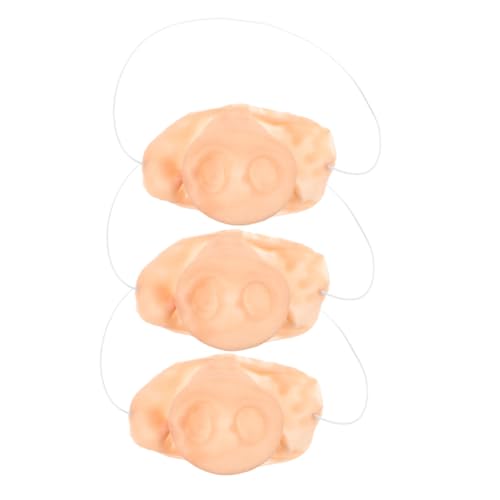 UPKOCH 3stücke Halloween Schweinenase Mit Elastischem Band Realistische Cosplay Tiermaske Für Kreative Kostüme Und Lustige Partys Für Erwachsene von UPKOCH