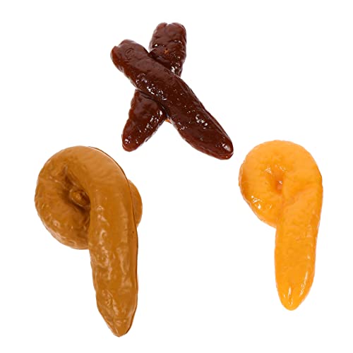 UPKOCH 3 Stück Simulation Poop-Modell Hocker-Modell Poop- Streich gefälscht Suprise lustige Spiele Funny Toys künstliche Hocker-Requisiten künstliches Hockerspielzeug Plastik von UPKOCH