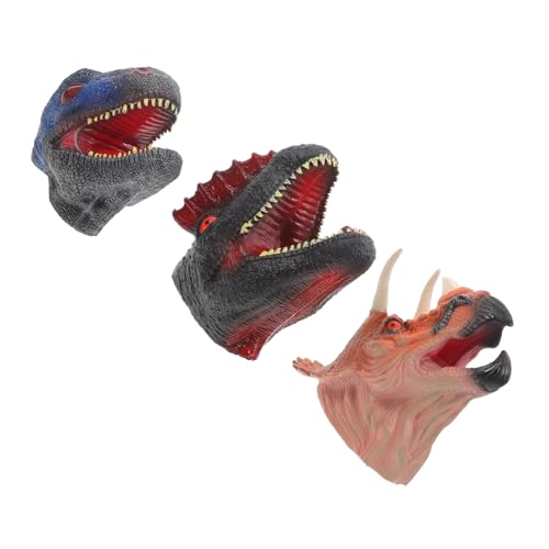 UPKOCH 3 Stück Teiliges Dinosaurier Handpuppen aus Sicherem Gummi mit Beweglichem Mund für Kleinkinder zum Rollenspiel von Motorik und Kommunikation Perfektes UPKOCH 3 Stück Teiliges Dinosaurier Handpuppen aus Sicherem Gummi mit Beweglichem Mund für Kleinkinder zum Rollenspiel von Motorik und Kommunikation Perfektes von UPKOCH