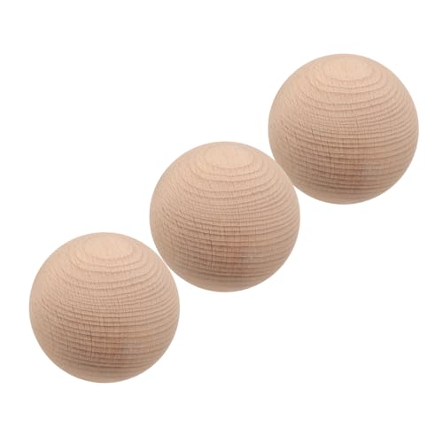 UPKOCH 3 Stück Teiliges Krocket und Golfball Set aus Robustem Buchenholz Langlebig und für Outdoor Spiele im Garten Vielseitig für Boccia und Mannschaftsspaß von UPKOCH