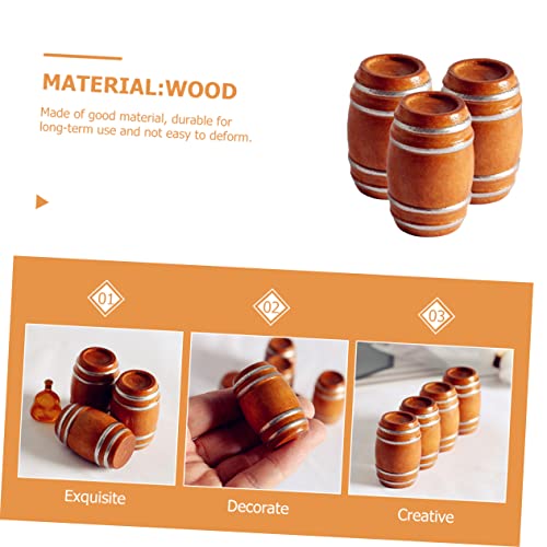 UPKOCH 3 Stück Teiliges Mini Holzfass Miniatur Bier Wein Fass Puppenhaus Dekoration DIY Zubehör für Mini Haus Modelle UPKOCH 3 Stück Teiliges Mini Holzfass Miniatur Bier Wein Fass Puppenhaus Dekoration DIY Zubehör für Mini Haus Modelle von UPKOCH