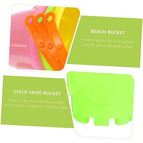 UPKOCH 3 Stück Teiliges Mini Sandspielzeug aus Hochwertigem Kunststoff Bunte Kleine Eimer für Leicht und Langlebig für Strand Garten und Sandkasten Spielerisches Outdoor Zufällige Farbe von UPKOCH