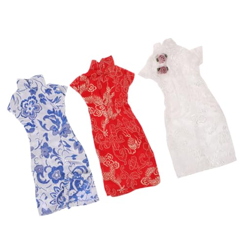 UPKOCH 3 Stück Teiliges Puppen Cheongsam Austauschbare Puppenkleidung für Puppen für Rollenspiele aus Weichem und Langlebigem Material Waschbar und Wiederverwendbar von UPKOCH