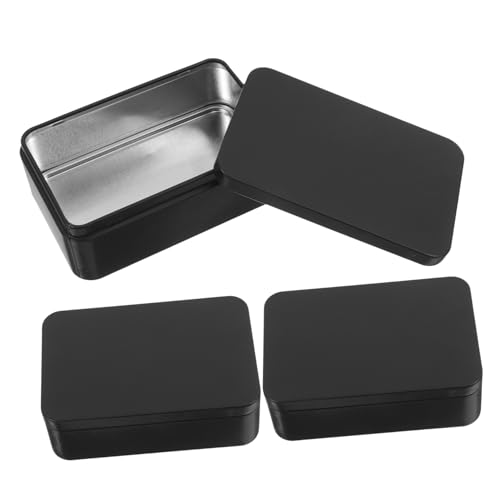 UPKOCH 3 Stück Teiliges Spielkartendosen aus Robustem Weißblech Stabile Aufbewahrungsbox für Poker und Trading Cards Vielseitiger Organizer für Kleine Gegenstände Langlebig und von UPKOCH