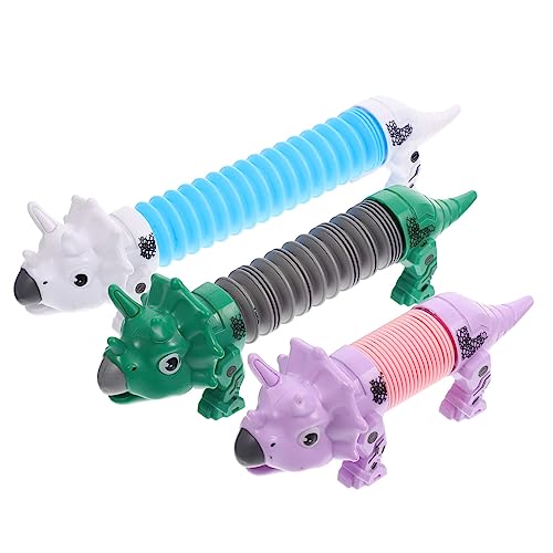 UPKOCH 3stücke Kunststoff Dinosaurier Spielzeug Dehnbare Und Verformbare Dinosaurier Für Für Geburtstagsfeiern von UPKOCH