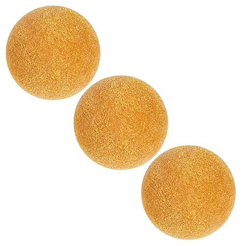 UPKOCH 3 Stück Tischfußballball Schwebender Fußball Drinnen Fußbälle Fußballspiel Foosballkugeln Tragbar Ersatz Kleiner Fußball Tischfußballbälle Mini-fußball Yellow Abs von UPKOCH