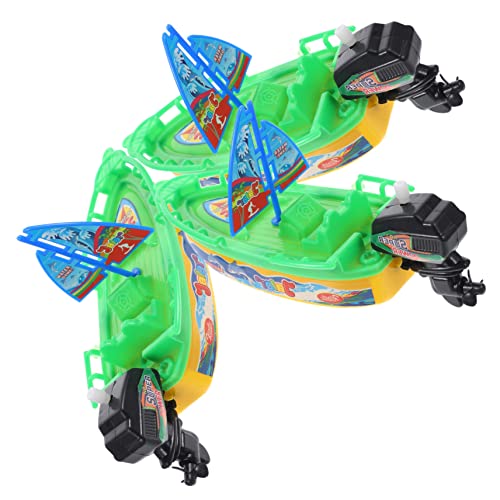 UPKOCH 3 Stück Uhrwerk Boot Für Babys Pool Badespielzeug Spielzeugboot Segelboot Badewanne Aufzieh Segelboot Schwimmendes Boot Badespielzeug Kleinkind Badespielzeug von UPKOCH