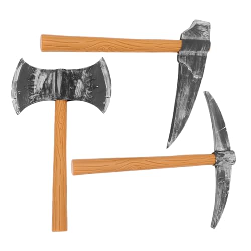 UPKOCH 3 Stück Zwergen-Requisiten Spielzeugaxt Halloween Cosplay-Zwerg-Zubehör Halloween Spickaxe -Requisite Halloween Cosplay GNOME Kostümzubehör Eva von UPKOCH