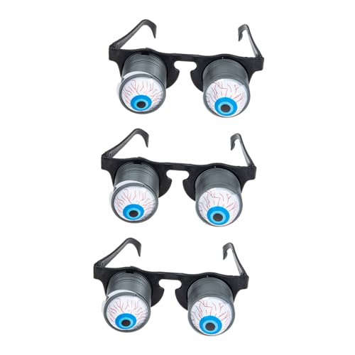 UPKOCH 3 Stück lustige Brille Horror-Brille Erwachsene lustig googly lustige Neuheitsaugen Brille aus schnapsgläser Scherz Brillenwitz Halloween Horror knifflige Brille Plastik Schwarz UPKOCH 3 Stück lustige Brille Horror-Brille Erwachsene lustig googly lustige Neuheitsaugen Brille aus schnapsgläser Scherz Brillenwitz Halloween Horror knifflige Brille Plastik Schwarz von UPKOCH