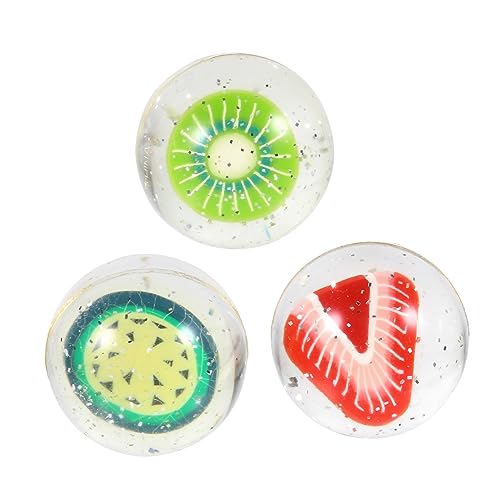 UPKOCH 3 Stücke Springenden Ball Bouncy Ball Fruchtig Bounce Ball Springen Ball Gummi von UPKOCH