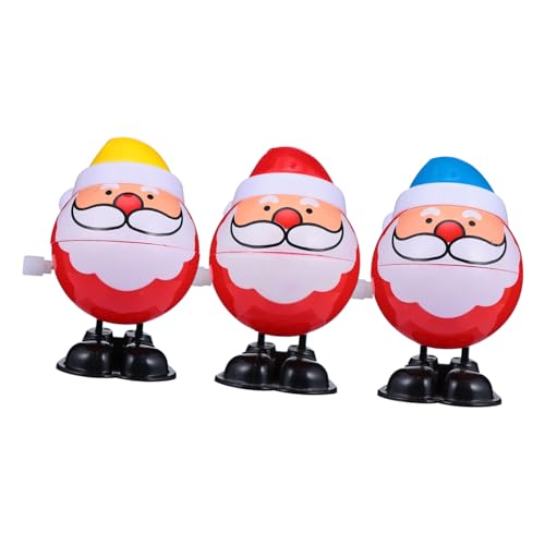 UPKOCH 3 Stücke Weihnachtliches Aufziehspielzeug Gefälligkeiten Für Weihnachtsfeiern Spiele Laufendes Aufziehen Raketenspielzeug Weihnachtsuhrwerk Kleinkinder Plastik von UPKOCH