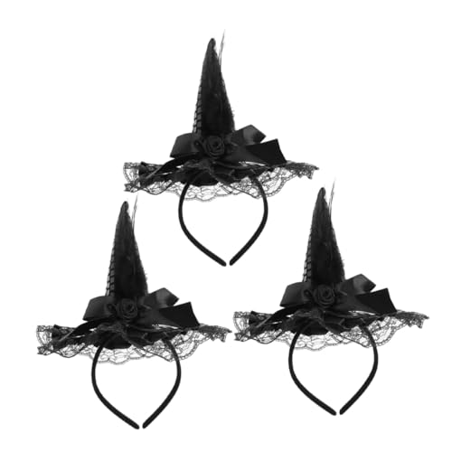 UPKOCH 3 Teiliges Hexenkostüm Zubehör Hexenhut Für Cosplay Hexenhut Für Halloween Hexenparty Zubehör von UPKOCH