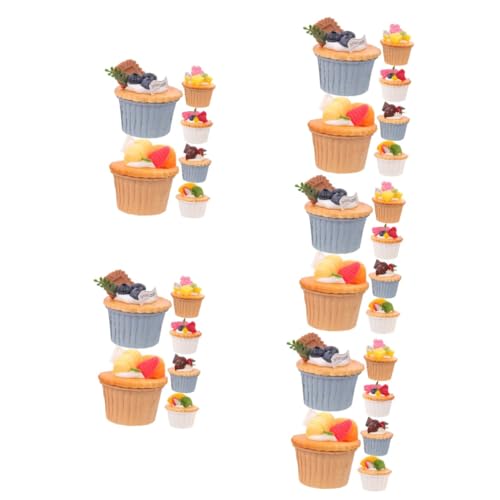 UPKOCH 30 STK Cupcake-Modell kühlschrankmagnete kühlschrankaufkleber gefälschte Kuchenspielzeuge künstliches Kuchenmodell Modelle Requisiten für den Dessertladen Kuchen Requisiten Zubehör von UPKOCH
