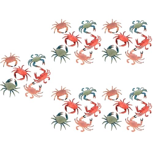 UPKOCH 30 STK Simulation Krabbe Simulierte Haarige Krabbe Ozean Meer Meerestiermodell Themberchaud-plüsch Simuliertes Tiermodell Jungen Seekrabbe Kind Künstlich Plastik von UPKOCH