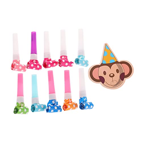 UPKOCH 30 Sätze Pfeife Kinderparty-Gebläse Tier Partyausfälle Kinderspielzeug Partygeschenke für Lärmmacher Blowouts Krachmacher Musik Blasen Spielzeugset Horn Plastik von UPKOCH