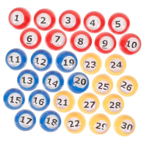 UPKOCH 30 Stück Bingo -Ball Tombola-Kugelnummern Billard Zubehör Partyspiel Bälle Requisiten Verlosung von Bällen Gewinnspielkugeln Spielbälle Party Tombola Bälle Zahlenball Plastik UPKOCH 30 Stück Bingo -Ball Tombola-Kugelnummern Billard Zubehör Partyspiel Bälle Requisiten Verlosung von Bällen Gewinnspielkugeln Spielbälle Party Tombola Bälle Zahlenball Plastik von UPKOCH