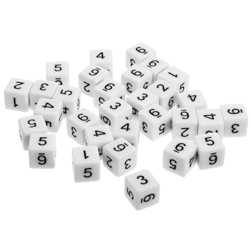 UPKOCH 30stücke Weiße Seitige Zahlenwürfel Kleine Spielwürfel Für Brettspiele Und Lehrzwecke Für Partys Und Spieleabende UPKOCH 30stücke Weiße Seitige Zahlenwürfel Kleine Spielwürfel Für Brettspiele Und Lehrzwecke Für Partys Und Spieleabende von UPKOCH
