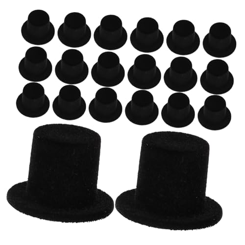 UPKOCH 30 Stück Mini Filzhüte Schwarz Kleine Samt Bastelprojekte Miniatur Zauberer Hüte für Puppen Haustier-deko DIY Weihnachts Halloween-Party Zubehör UPKOCH 30 Stück Mini Filzhüte Schwarz Kleine Samt Bastelprojekte Miniatur Zauberer Hüte für Puppen Haustier-deko DIY Weihnachts Halloween-Party Zubehör von UPKOCH
